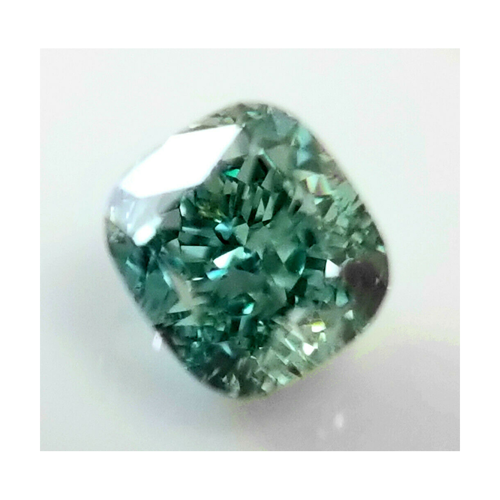 Natürlicher grüner Diamant 2,5 Karat Kissenschliff Lose