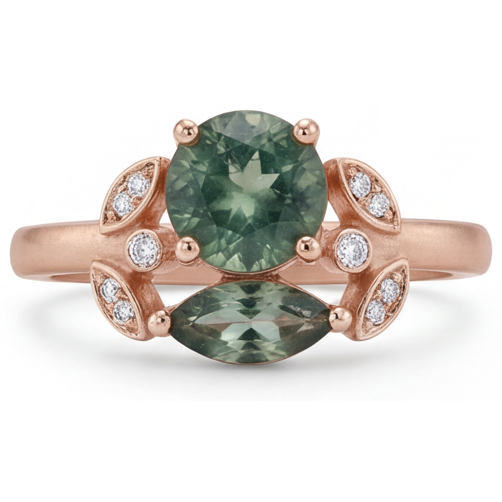 Luxuriöser Edelstein-Ring 3,25 Karat – Seitenansicht