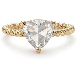 14K Gelbgold Diamant Einzelstein-Ring – 2,50-Karat