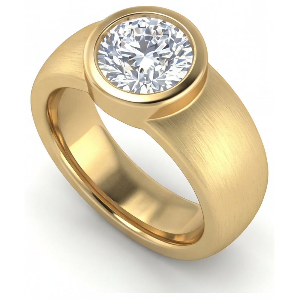 Glänzender Diamant Herren-Ring 1,50 Karat – Hauptansicht