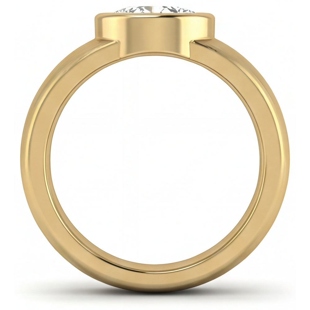 Glänzender Herren-Ring 1,50 Karat – Schrägansicht