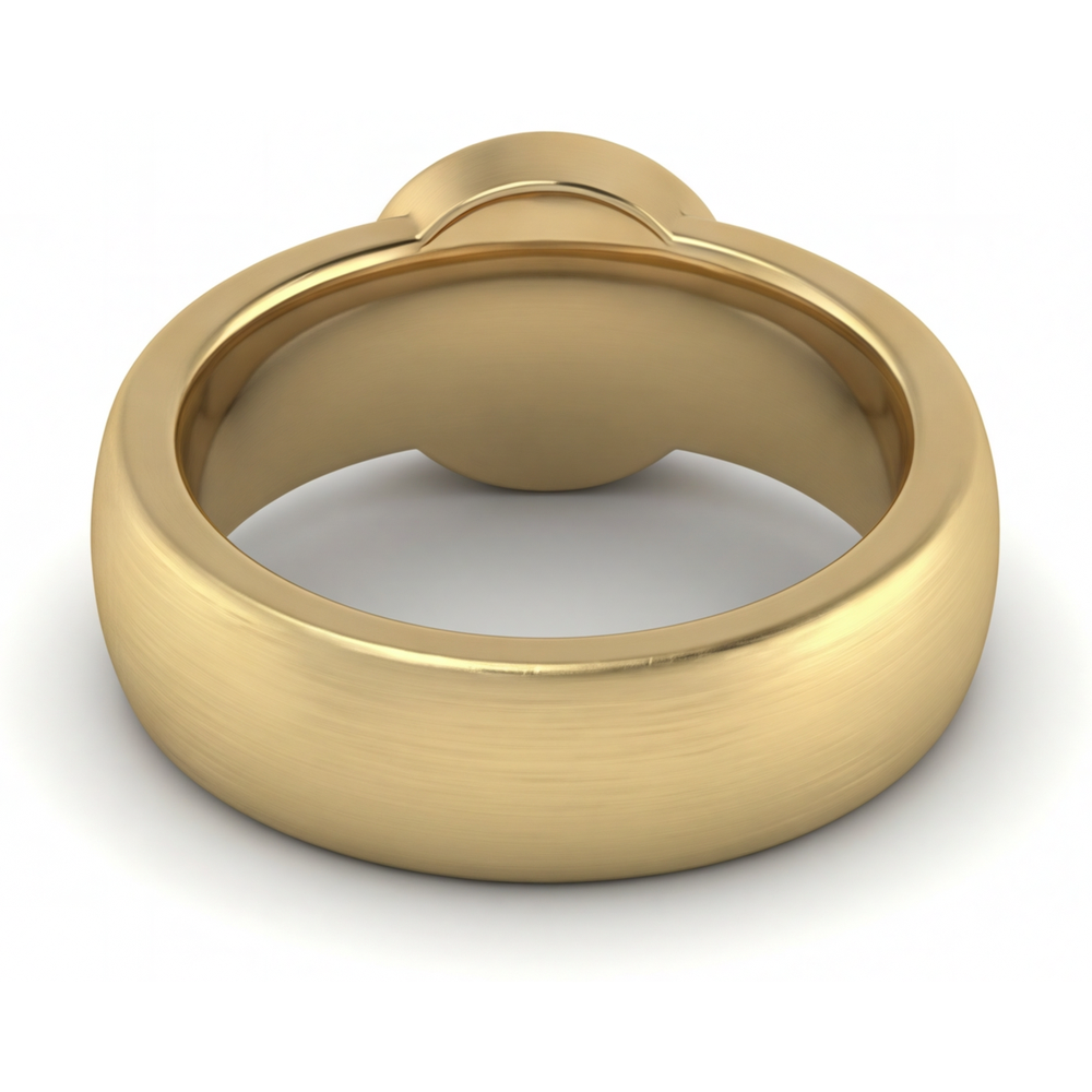 Authentischer Diamant Herren-Ring – Profilansicht