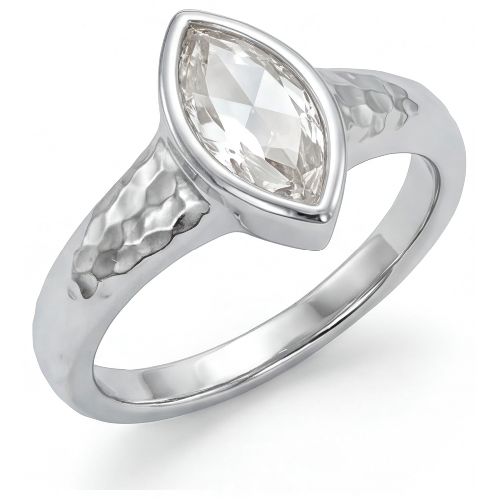 Diamant Solitär-Ring 1,25-Karat 14K Weißgold – Hauptansicht