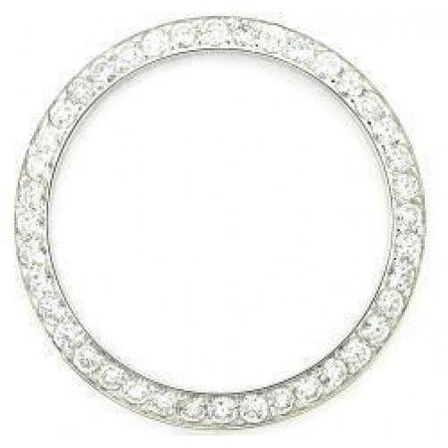 Diamant Brillantschliff Luxusuhr in 14 Karat Weißgold – Hauptansicht