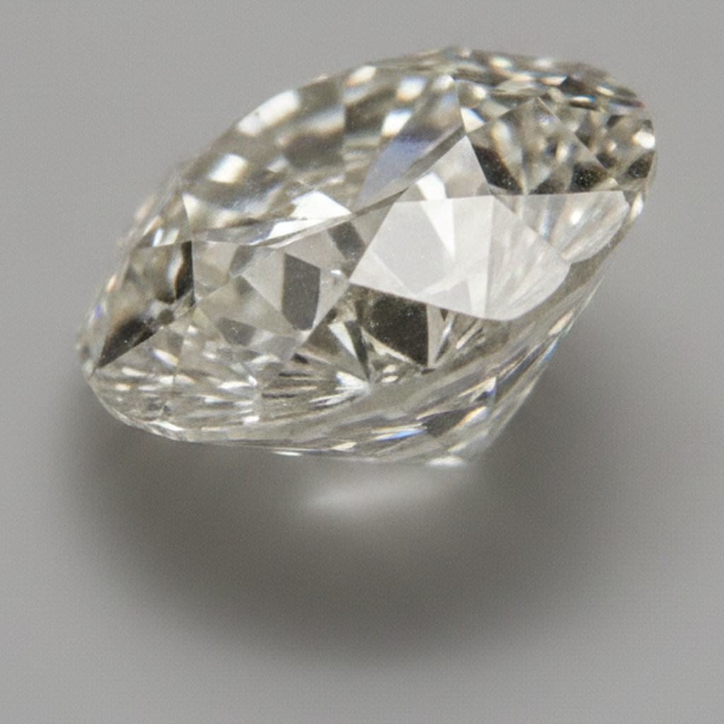 Aus der Erde gewonnener Altschliff runder H VS1 6 Karat loser Diamant Natur