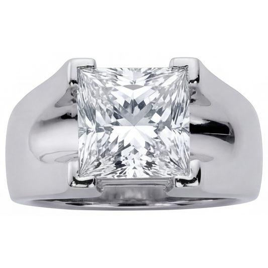 Hochwertiger Edler Diamant Herren-Ring 3 Karat – Frontansicht