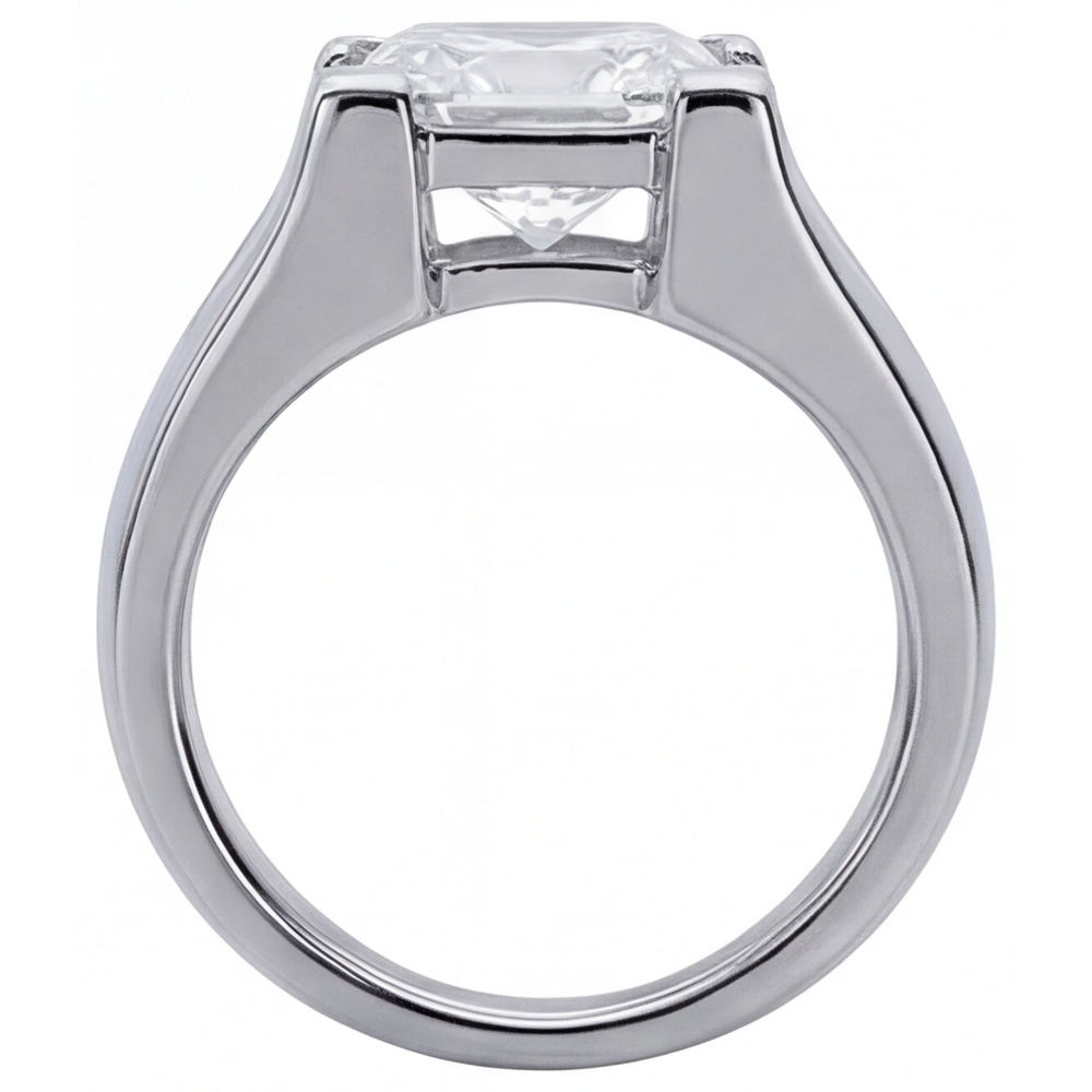 Hochwertiger Herren-Ring 3 Karat – Profilansicht