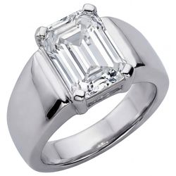 Strahlender IGI-Zertifiziert Edler Diamant Herren-Ring – 4 Karat