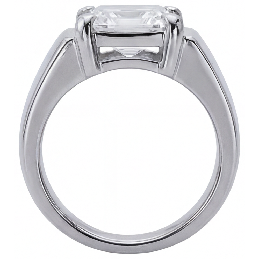 Premium Edler Diamant Herren-Ring 5 Karat – Profilansicht