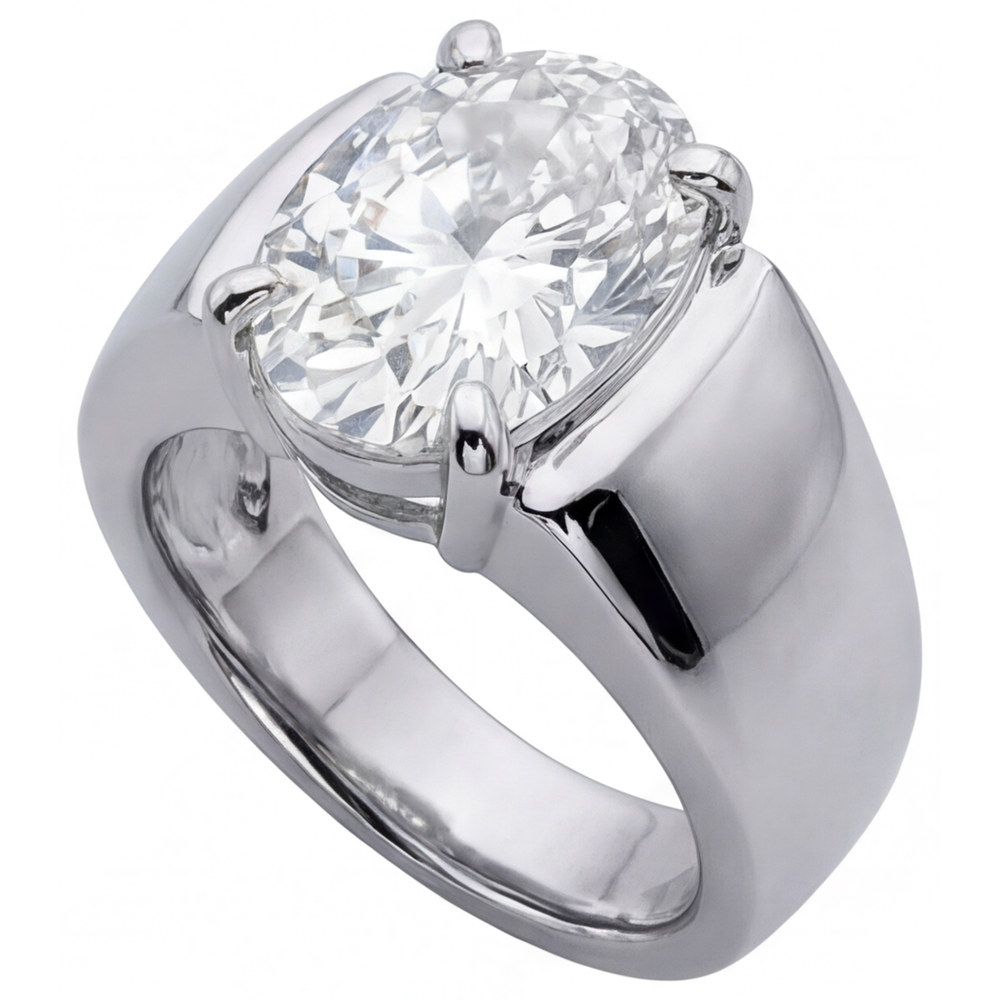 Edler Diamant Herrenring – Seitenansicht