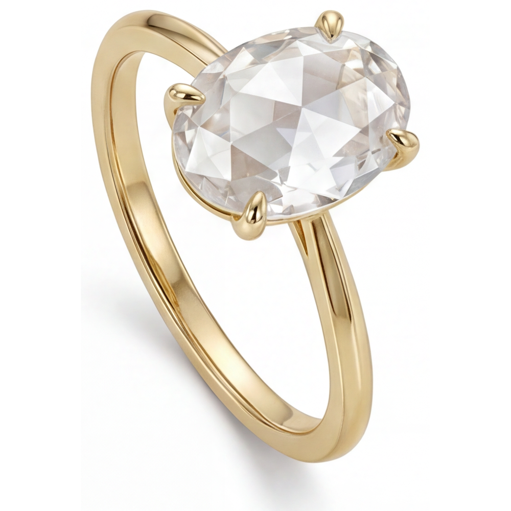 Eleganter Edler Diamant Ring 4,25 Karat – Seitenansicht