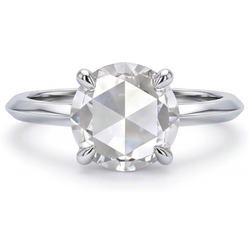 Authentischer Antiker Rosen-Schliff Edler Diamant Solitär-Ring 4