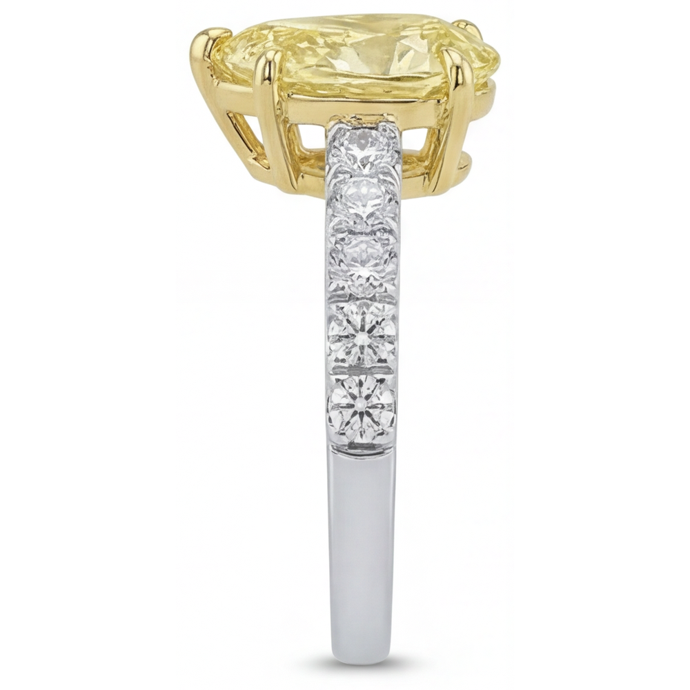 Kunstvoller Schmuck-Ring 1,5 Karat – Draufsicht