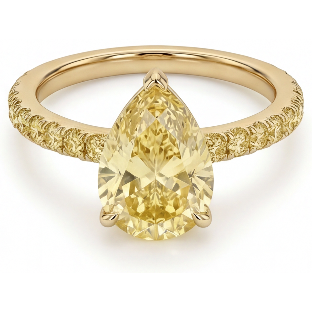 Zeitloser Schmuck-Ring 3 Karat – Frontansicht