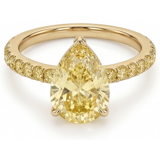 Zeitloser Schmuck-Ring 3 Karat – Frontansicht