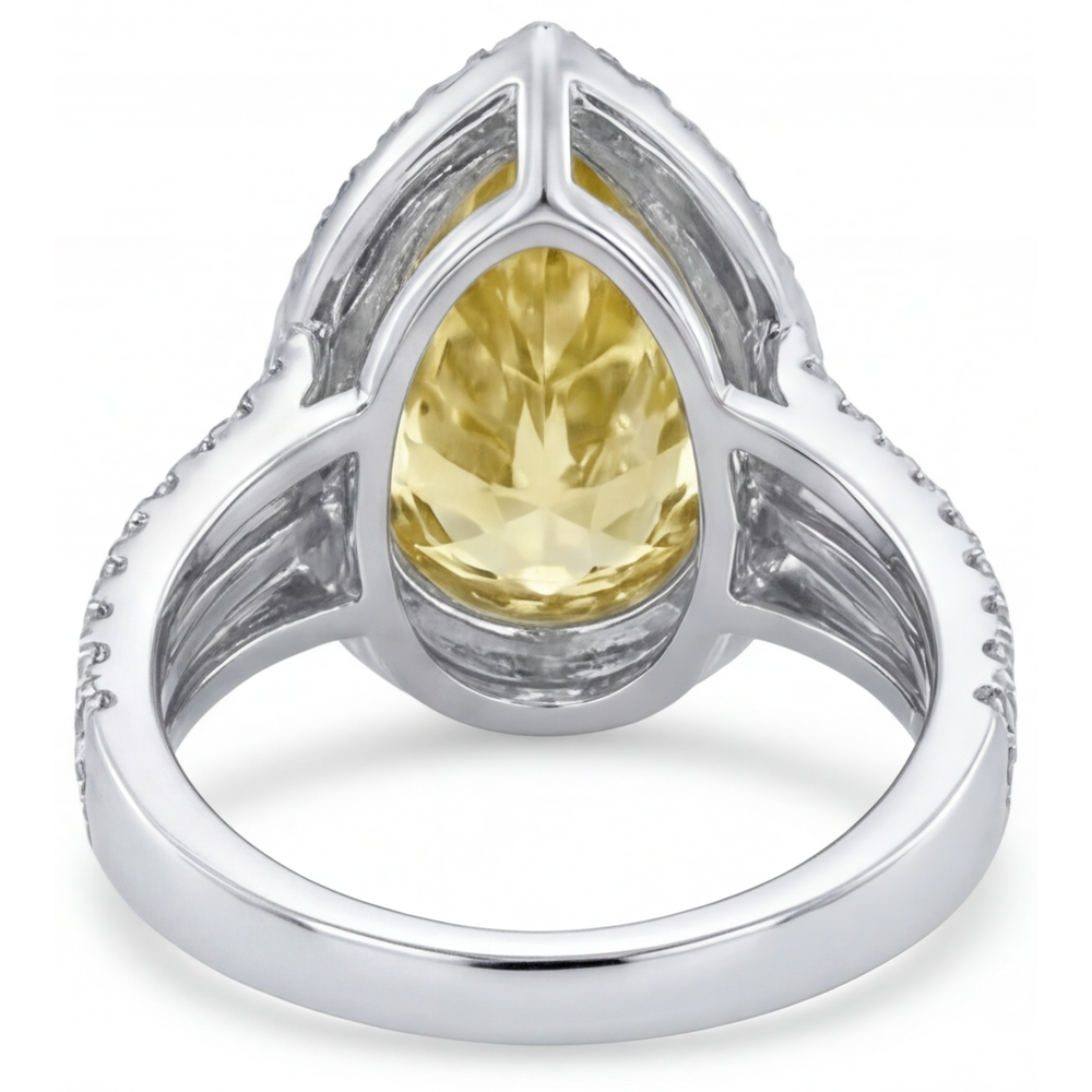 Brillanter Statement-Ring 4 Karat – Profilansicht