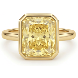 Gelber Kanarienvogel-Diamant im Radiant-Schliff