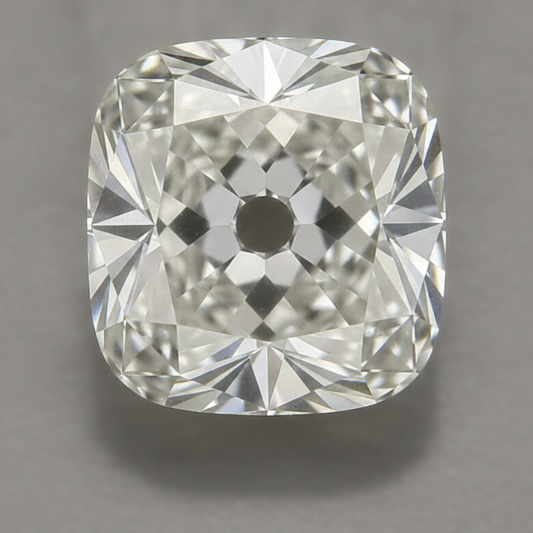 Echter antiker Old Mine Kissenschliff authentischer loser Diamant F VS1 8 Karat