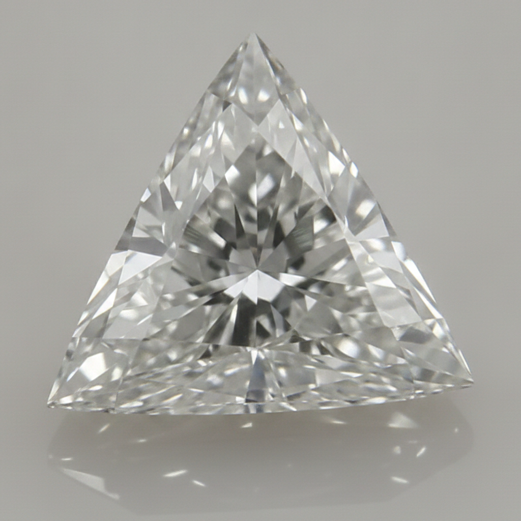 Echter F VS1 4 Karat Trillion-Schliff aus der Erde gewonnener loser Diamant