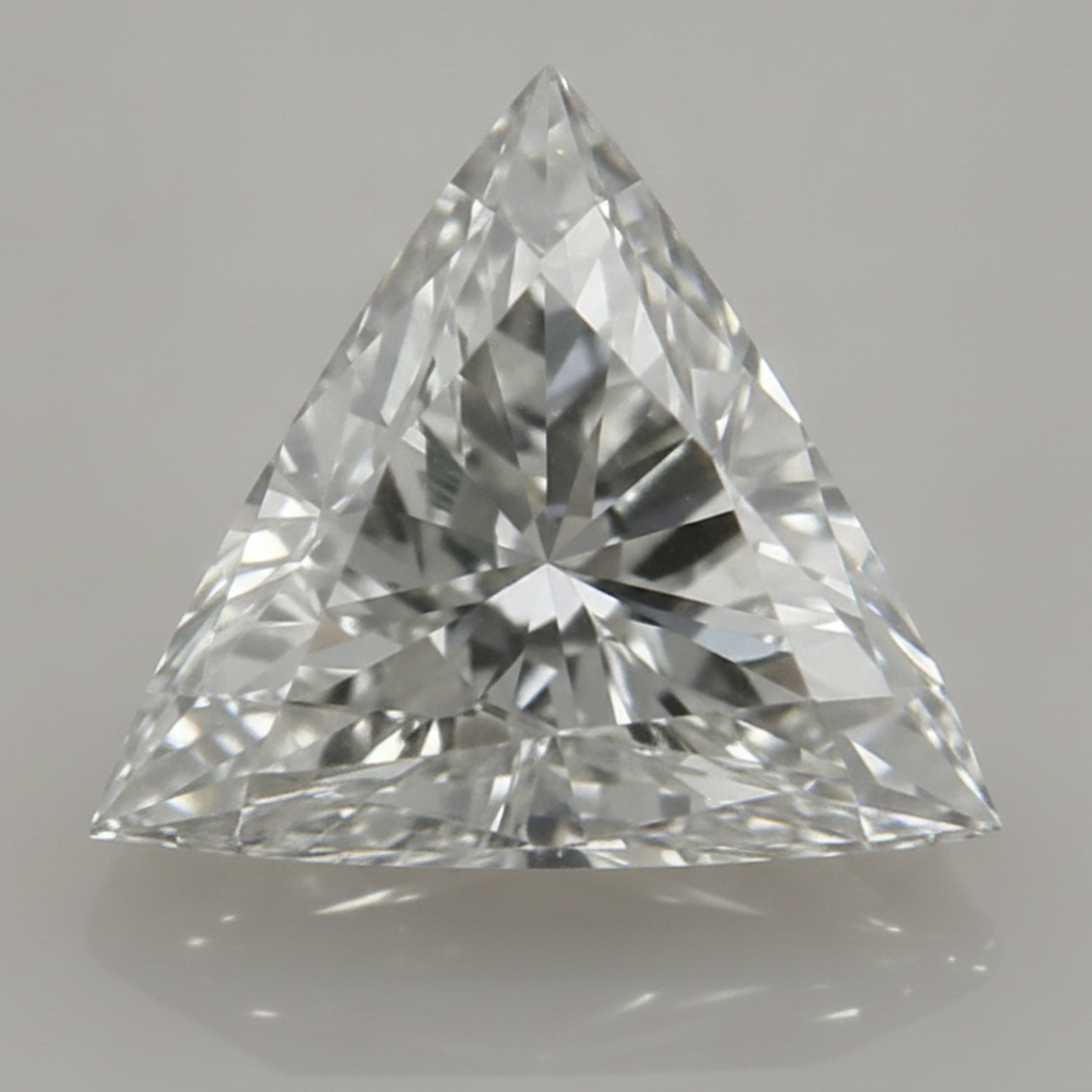 Echter F VS1 4 Karat Trillion-Schliff aus der Erde gewonnener loser Diamant