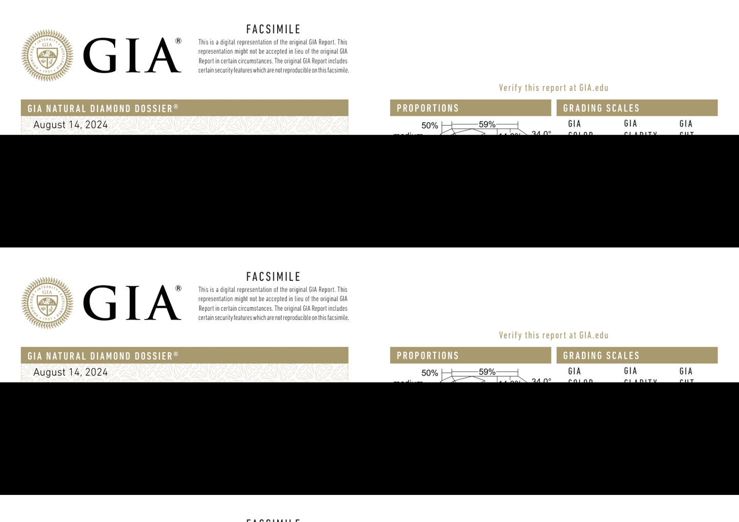 GIA Certificate