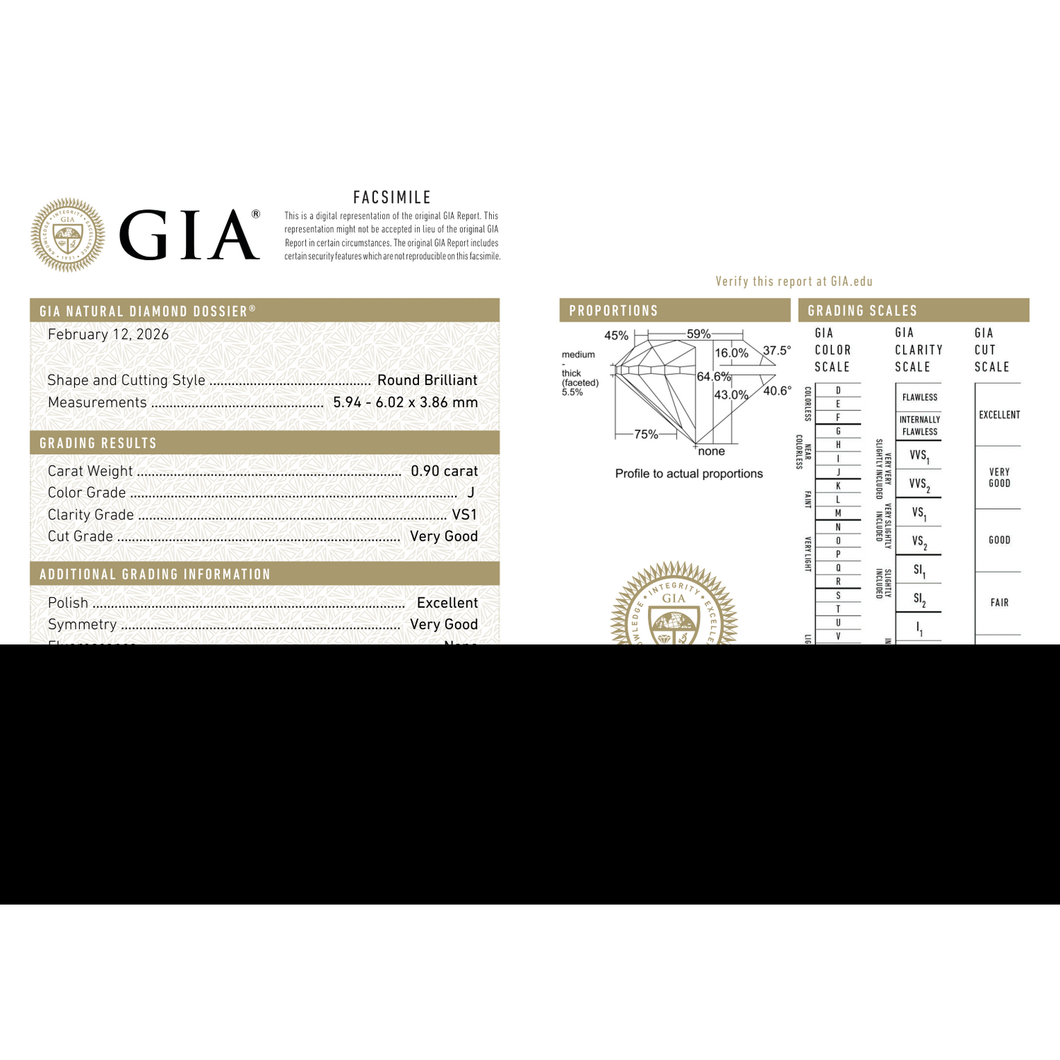 GIA Certificate