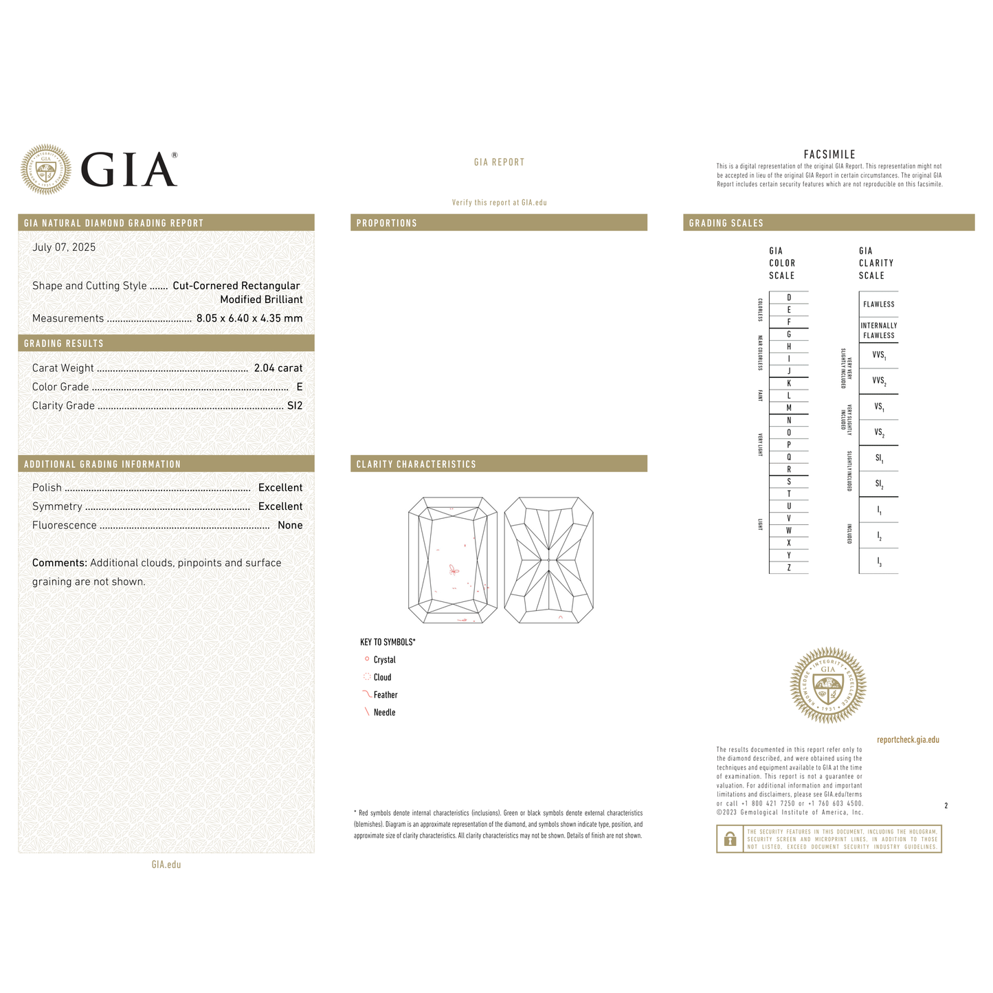 GIA Certificate 2