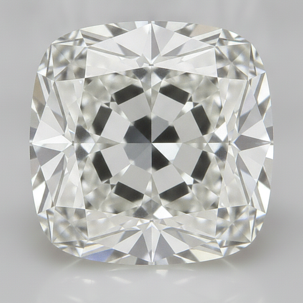 H VS1 4 Karat Authentischer Old Mine Kissenschliff Natürlicher loser Diamant