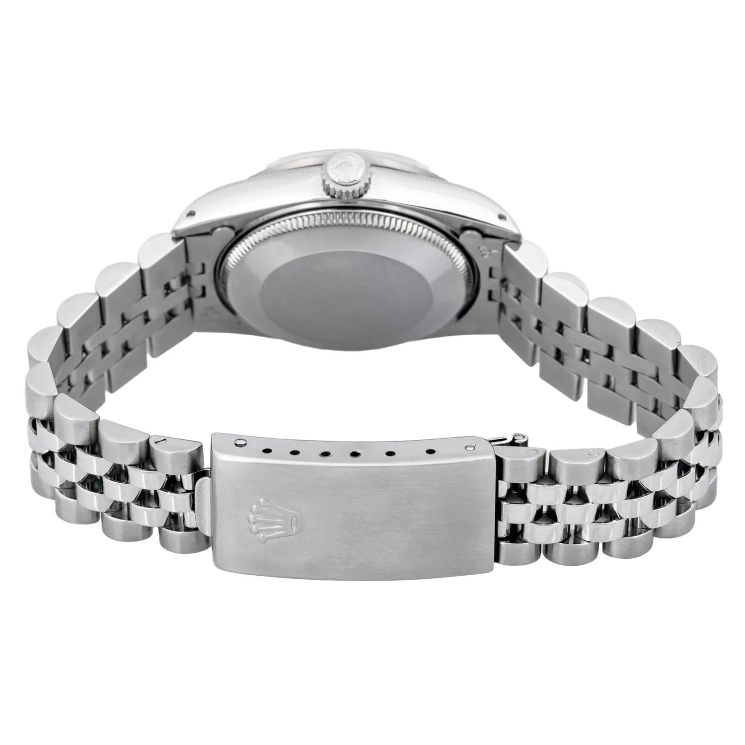 Jubilee-Armband, individuelle Diamant-Lünette, mittelgroße DateJust-Rolex-Uhr Edelstahl