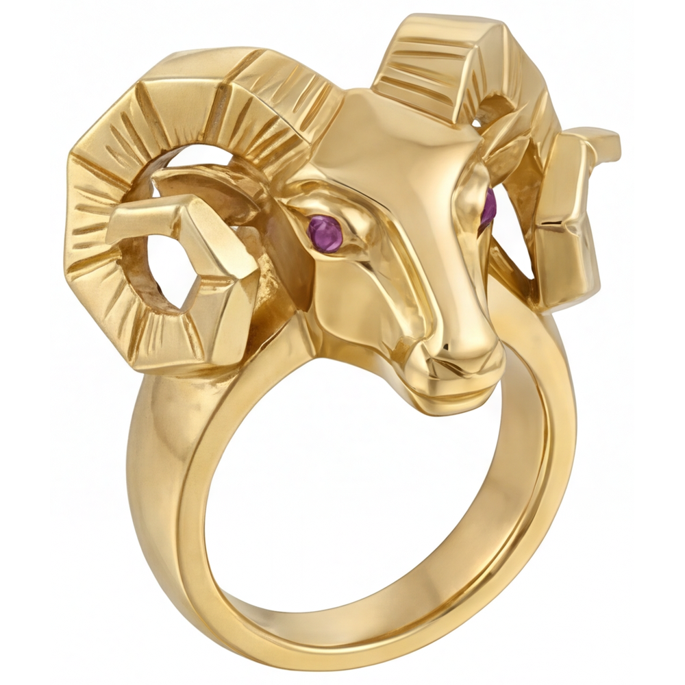 Schimmernder Lila Amethyst Edelstein-Ring 0,10 Karat – Schrägansicht