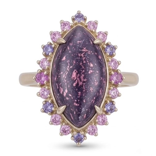 Luxuriöser Lolite Sunstone Farbstein-Ring 10,50 Karat – Hauptansicht