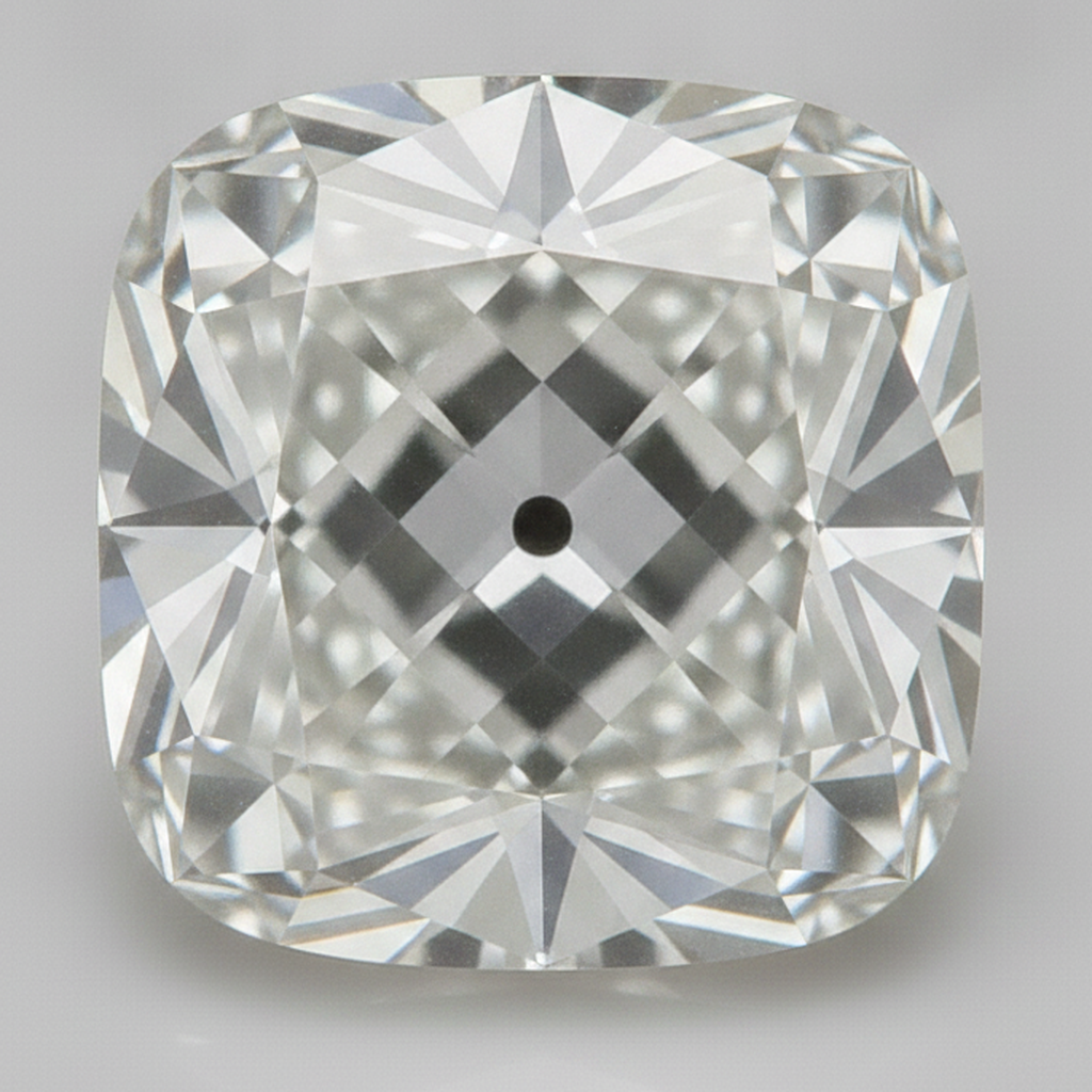 Loser Diamant G VS1 Echter Alter Bergmann Kissenschliff aus der Erde gewonnen 9 Karat