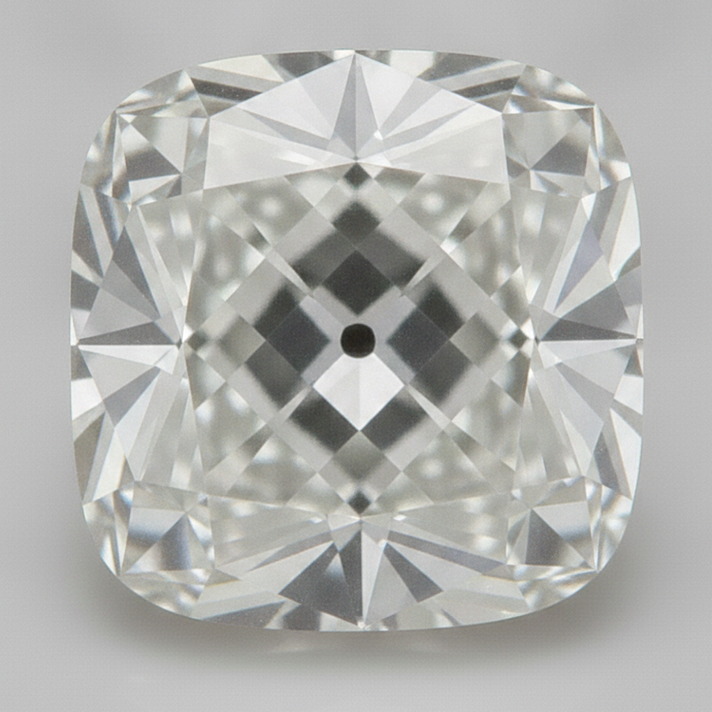Loser Diamant G VS1 Echter Alter Bergmann Kissenschliff aus der Erde gewonnen 9 Karat