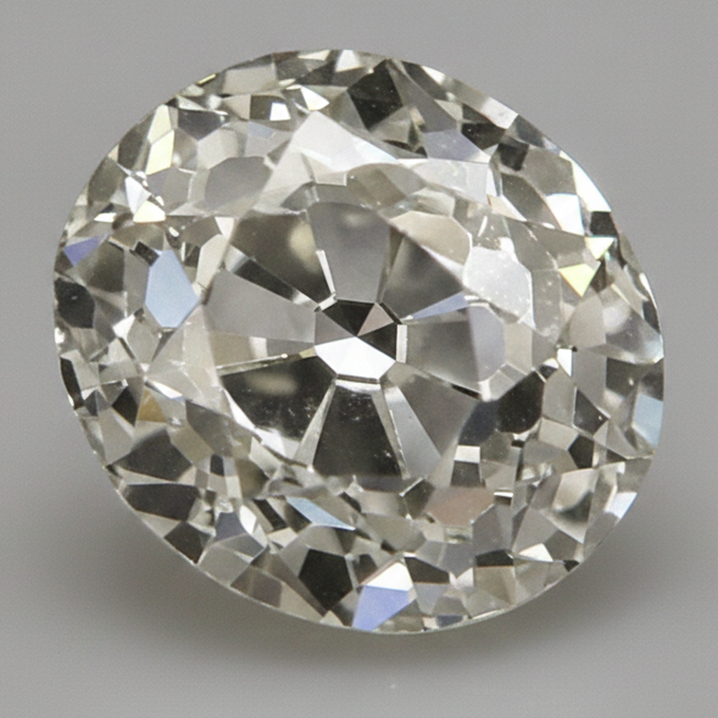 Loser Diamant Altschliff Rund Echt 9 Karat Natur F VS1