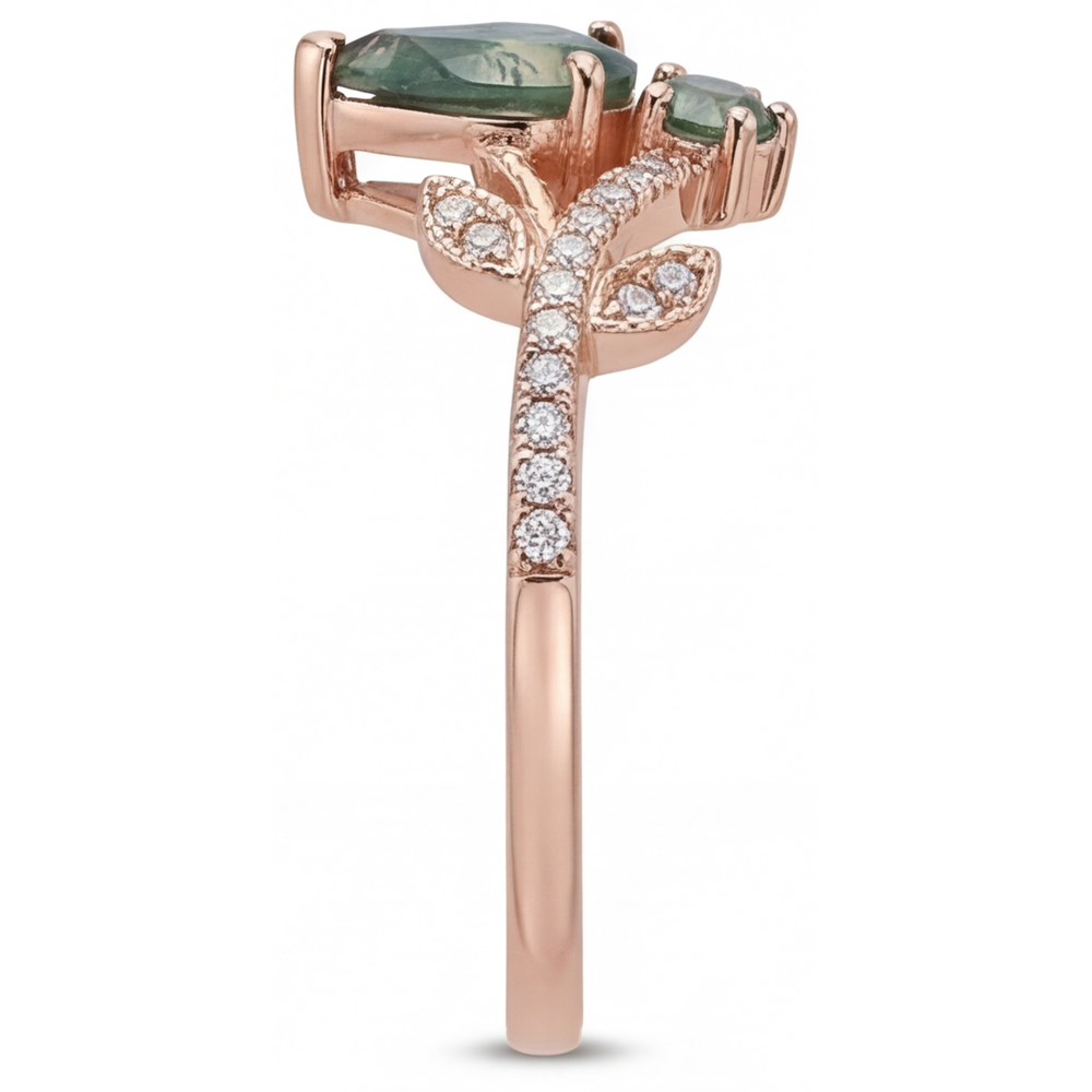 Designer Schmuckstein-Ring 2,50 Karat – Schrägansicht