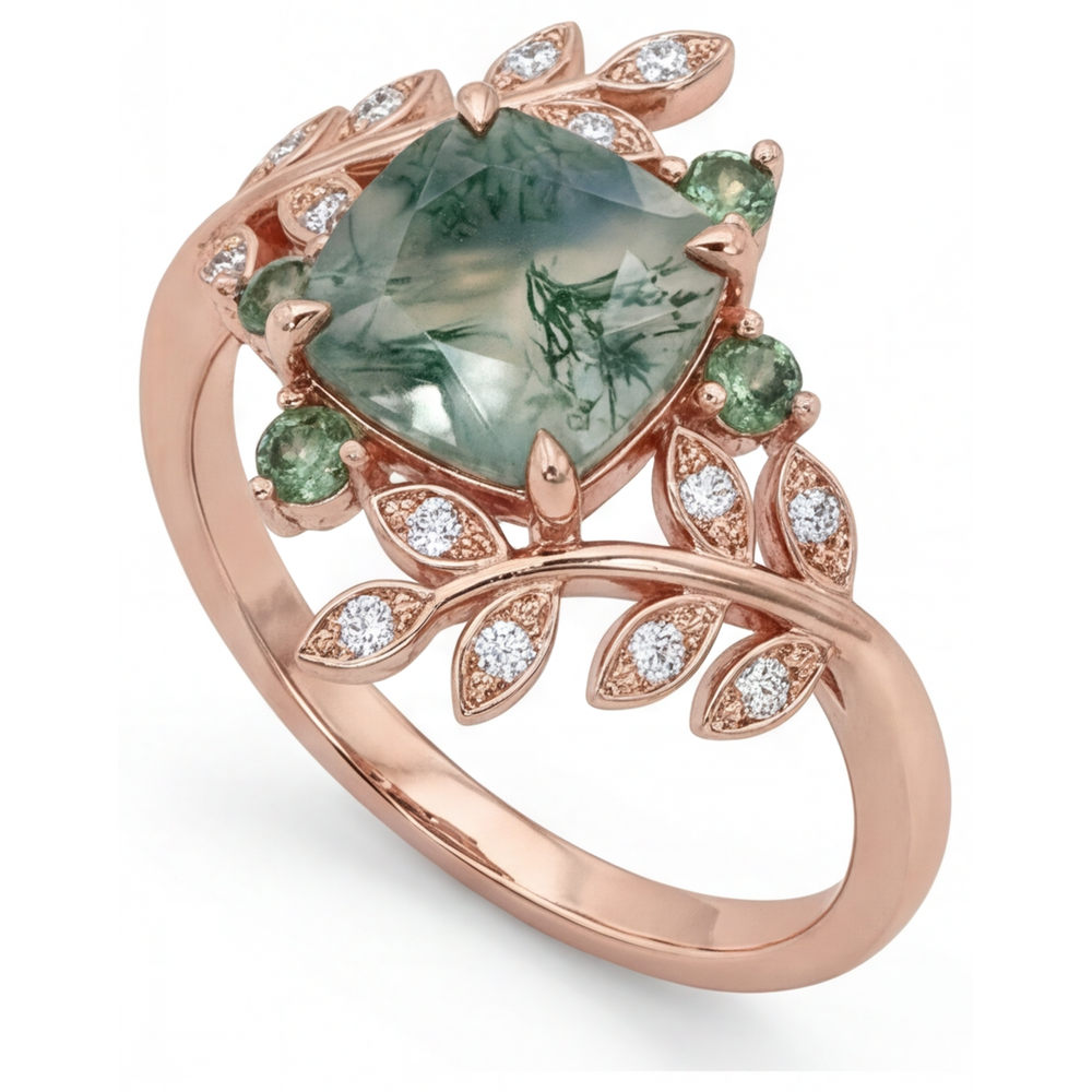 Brillanter Schmuckstein-Ring 3,0 Karat – Seitenansicht