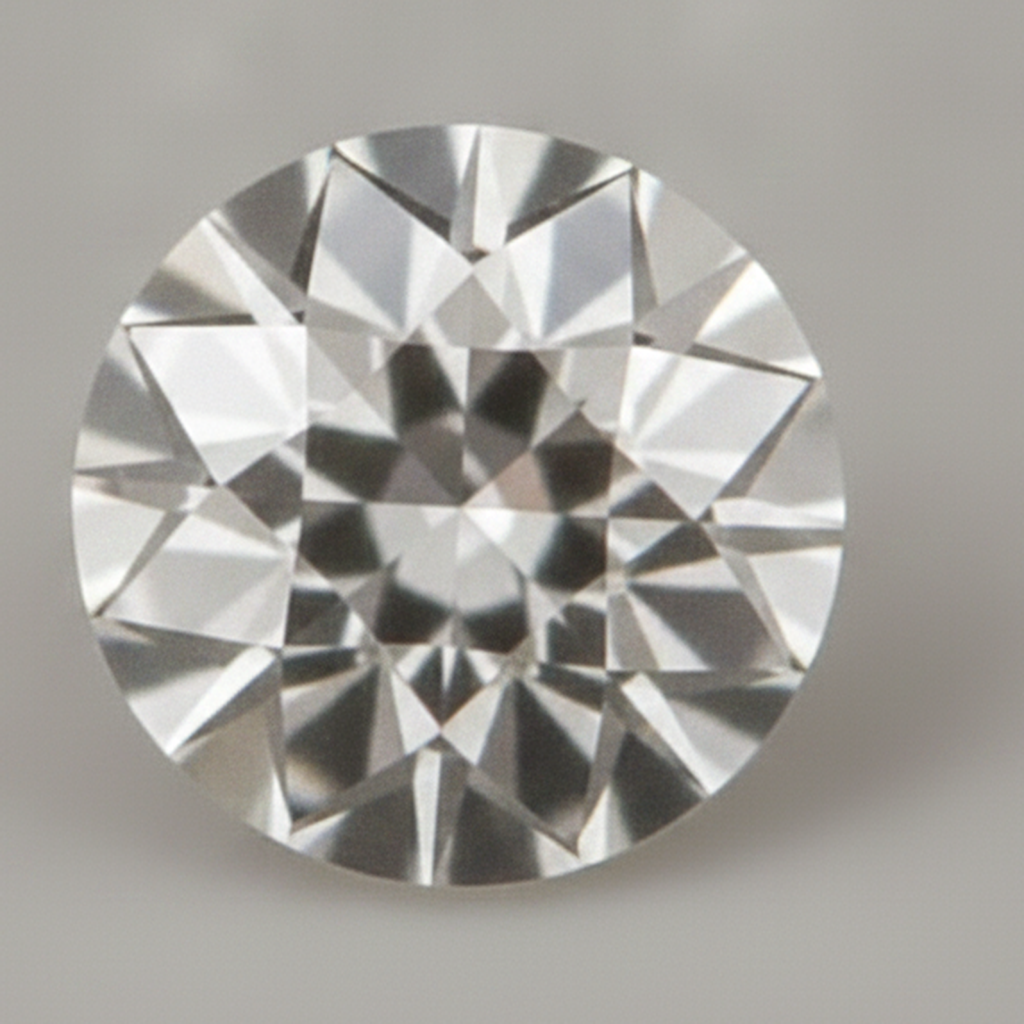 Natürlicher F VS1 1,5 Karat Runder aus der Erde gewonnener loser Diamant Alteuropäischer Schliff Natur