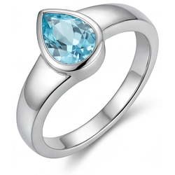 Glänzender Edelstein-Ring – Neon Paraiba 1 Karat – HarryChadEnt