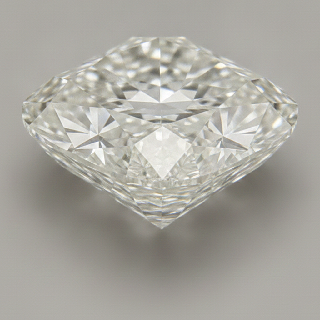 Alter Bergmann Kissenschliff loser Diamant G VS1 7 Karat echt natürlich