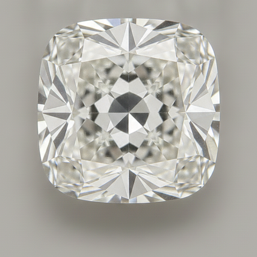 Alter Bergmann Kissenschliff loser Diamant G VS1 7 Karat echt natürlich