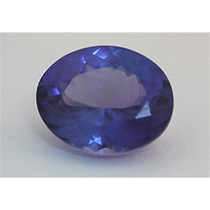 Authentischer Blauer Saphir Loose Sapphires Natural 3,9 Karat 14K Weißgold – Hauptansicht