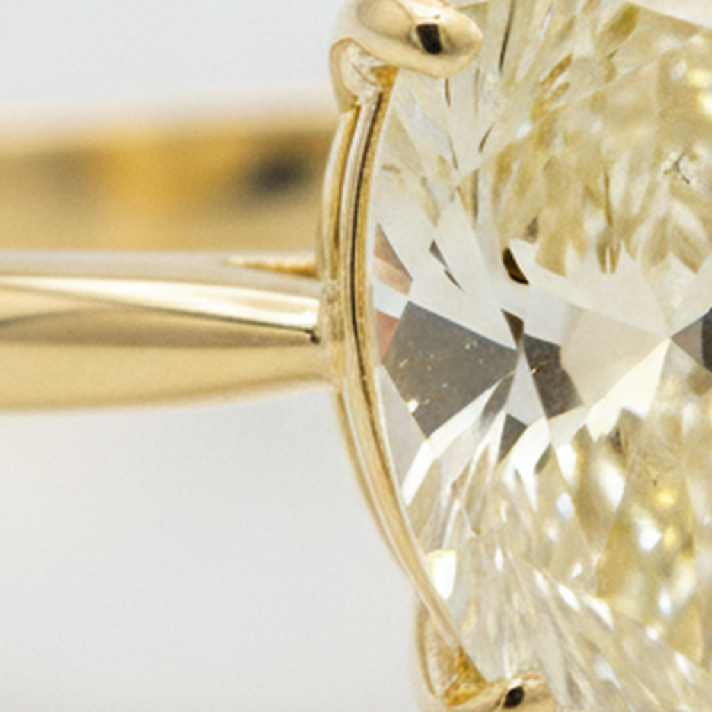 Larimar- und Diamant-Verlobungsring 2 Karat Natürlicher Tropfen-Solitär Fantasie-Gelb 18 Karat Gold