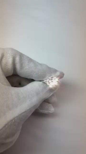 2 Karat Antik-Stil Runder Echt Aus der Erde Abgebauter Natürlicher Diamant-Verlobungsring Weißgold 14K