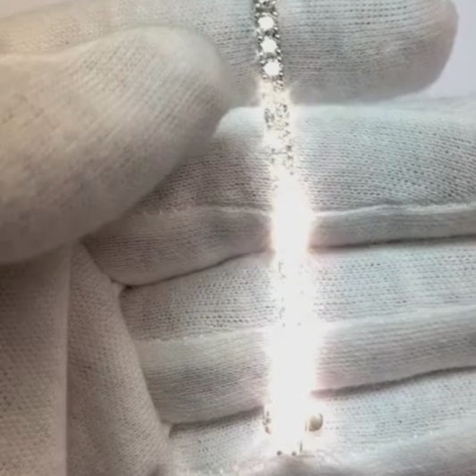 5 Karat echtes Diamant-Tennisarmband