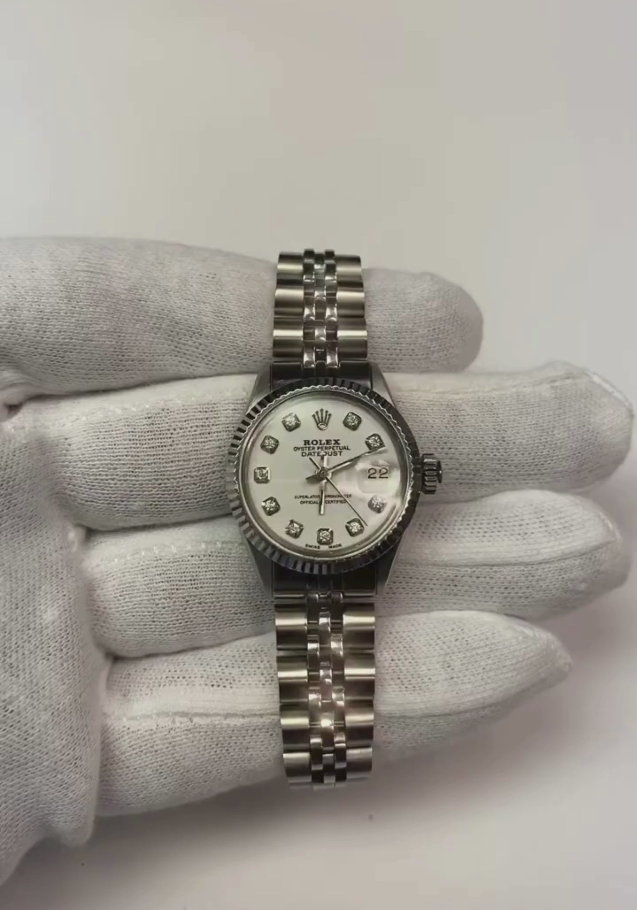 Rolex-Datejust-Uhr_weissesDiamant-Zifferblatt_Jubilee-Edelstahluhr