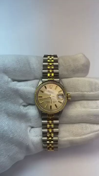 Rolex Damenuhr mit Stabzifferblatt