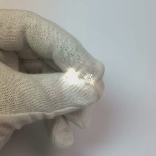 Natürliche 1,40 ct runde Diamant-Ohrstecker aus 14 Karat Weißgold