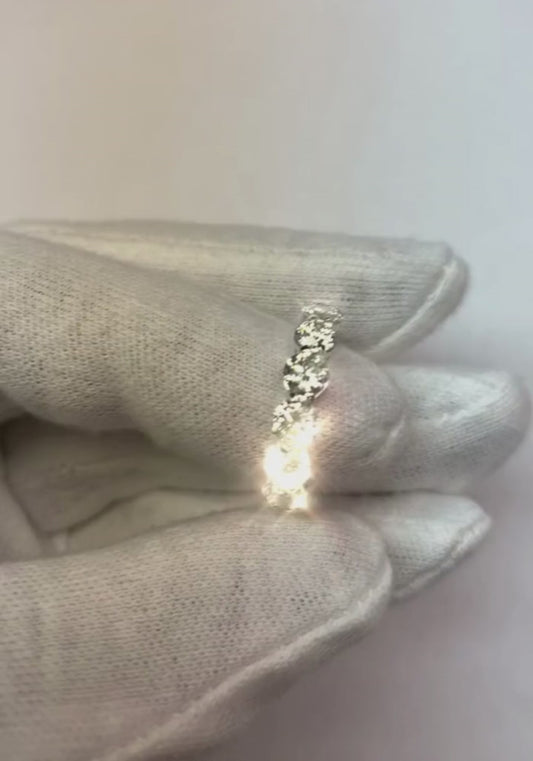 5,60 Karat Runder Diamant Eternity Ehering 14K Weißgold