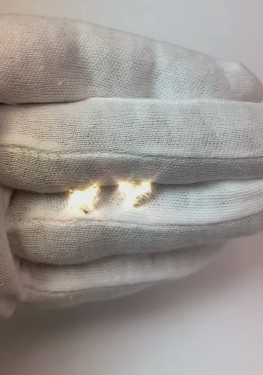 Damen-Ohrstecker mit echtem 2-Karat-Diamant im Herzschliff, Schmuck aus massivem Weißgold