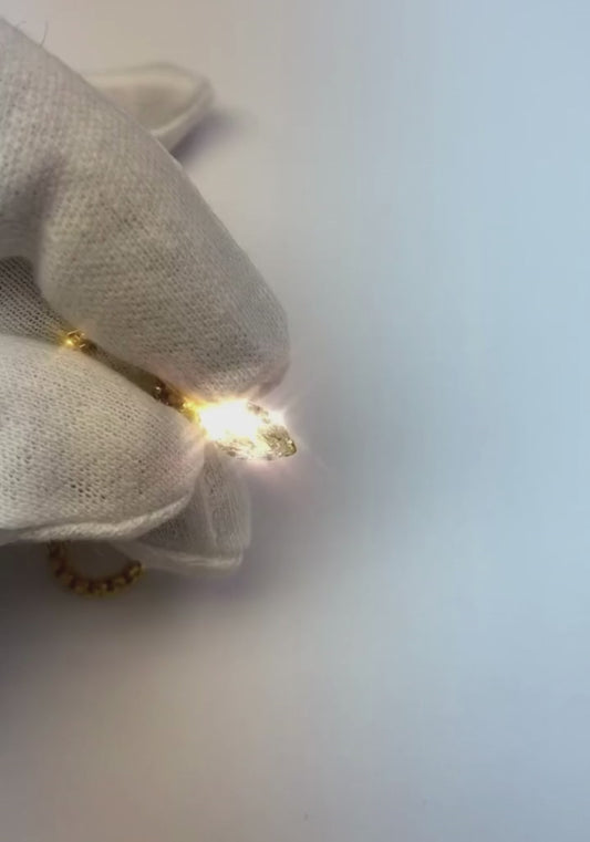 Diamant-Halsketten-Anhänger im Marquise-Schliff 1 Karat Weißgold 14K